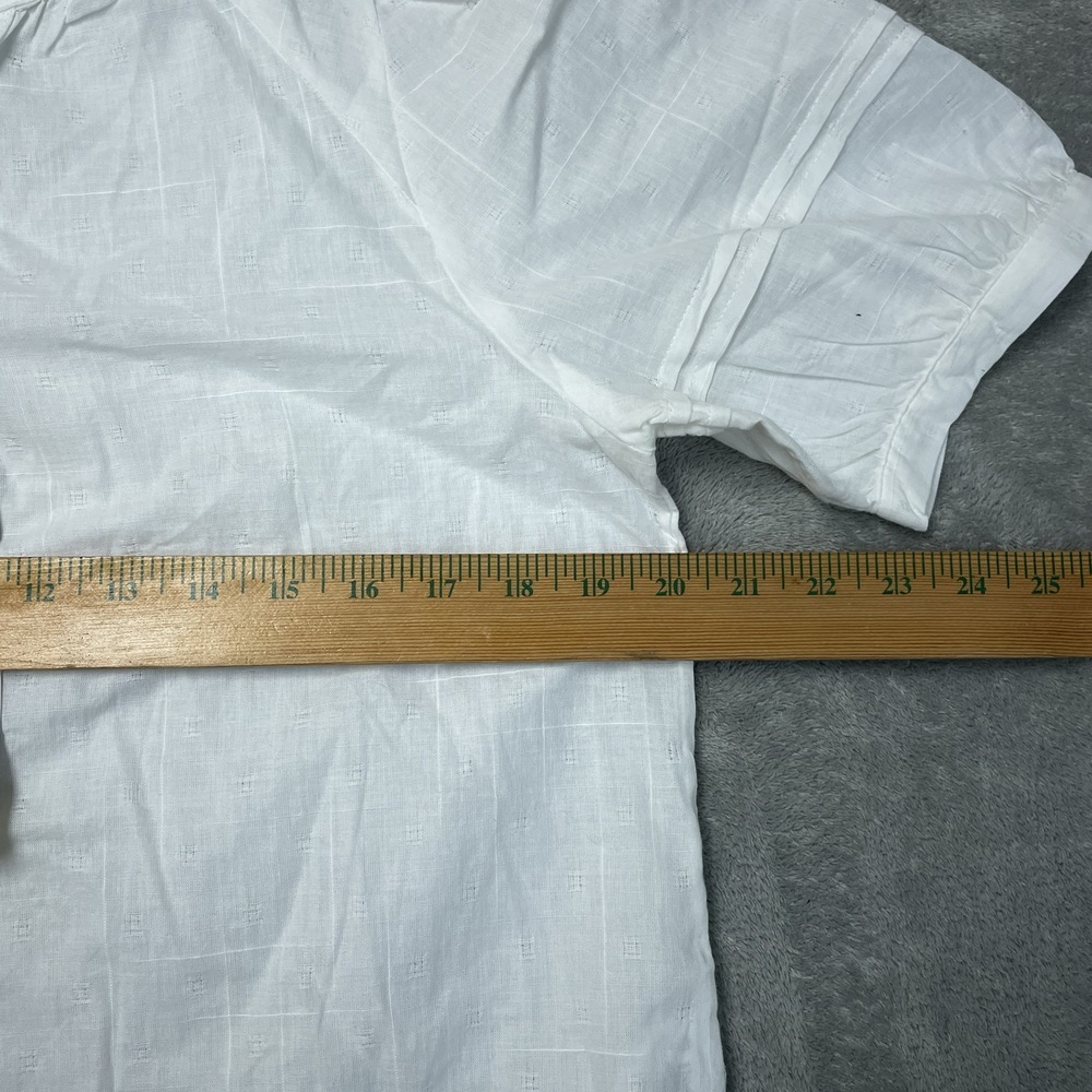 Beachlunchlounge Women's S Blouse White Cotton a2287 - Picture 4 of 8